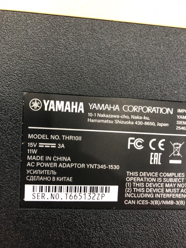 Photo 4 of Yamaha THR10II Desktop Amp
