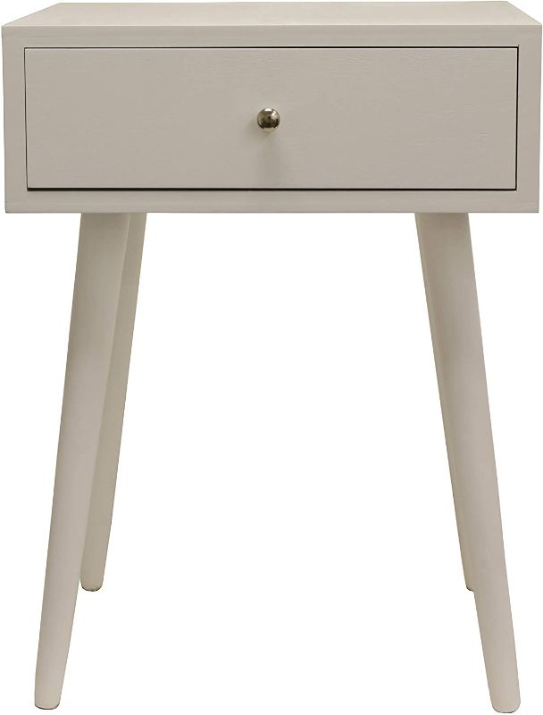 Photo 1 of 
Decor Therapy Side Table, Size: 17.75w 13.75d 23.5h, Gloss White