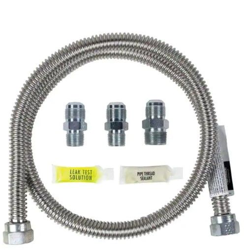 Photo 1 of 
CERTIFIED APPLIANCE ACCESSORIES
4 ft. Universal Gas Line Connector Kit