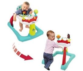 Photo 1 of Kolcraft Tiny Steps 2-in-1 Infant & Baby Activity Walker - Seated or Walk-Behind, Jubliee
