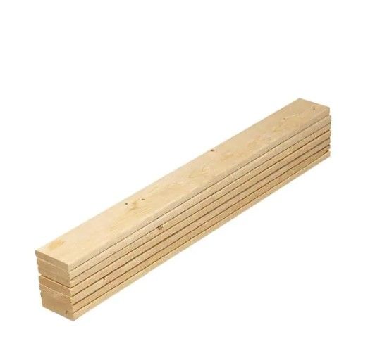 Photo 1 of 1 in. x 4 in. x 5 ft. Pine Queen Bed Slat Board (7-Pack)
