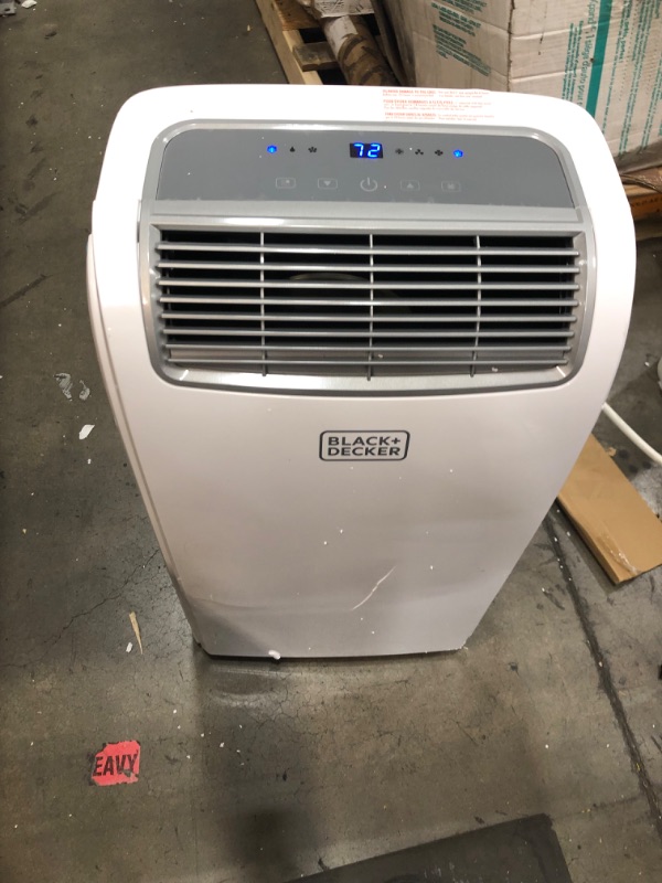 Photo 2 of ***INCOMPLETE*** BLACK+DECKER 8,000 BTU Portable Air Conditioner with Remote Control, White
