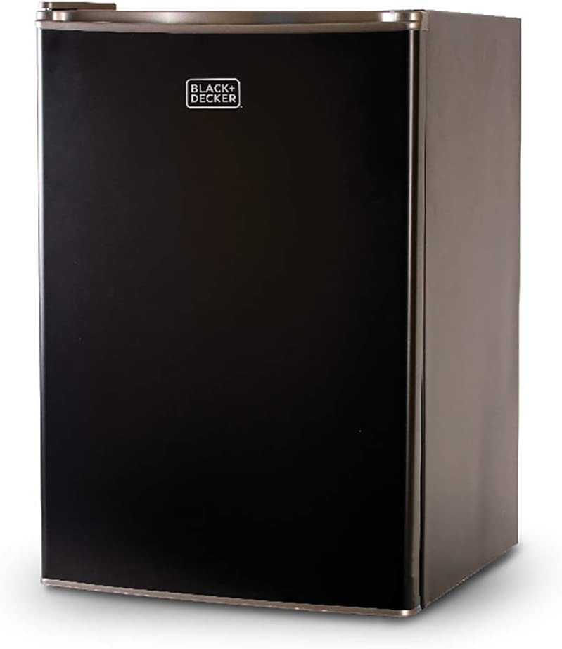 Photo 1 of **PARTS ONLY**
BLACK+DECKER BCRK25B Compact Refrigerator Energy Star Single Door Mini Fridge with Freezer, 2.5 Cubic Feet, Black
