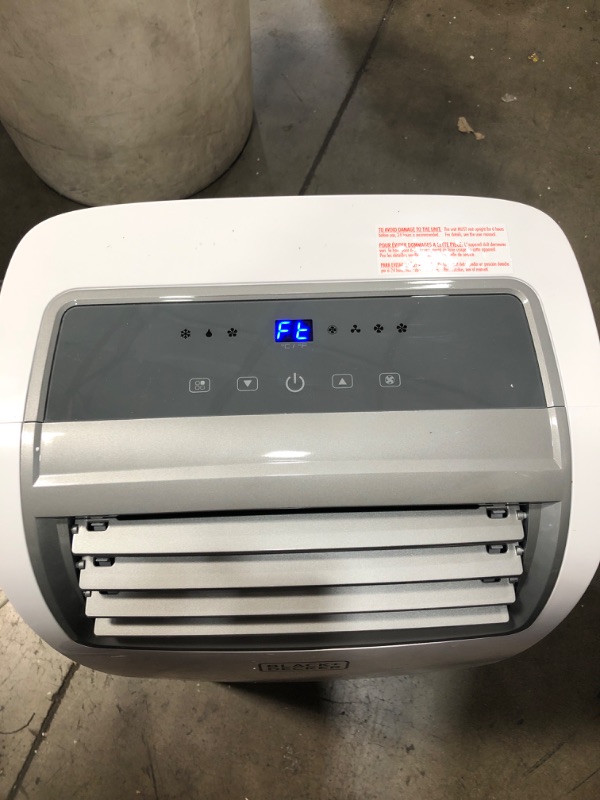 Photo 2 of ***PARTS ONLY*** BLACK+DECKER 8,000 BTU DOE (14,000 BTU ASHRAE) Portable Air Conditioner with Remote Control, White