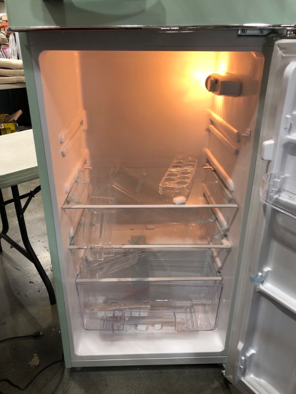 Photo 2 of Frigidaire EFR753-MINT 2 Door Apartment Size Refrigerator with Freezer, 7.5 Cu Ft, Retro, Mint
