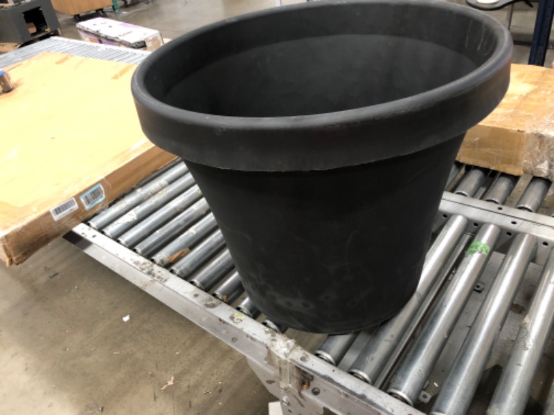 Photo 4 of Bloem Terra Pot Planter (TR2400), Black, 24"
