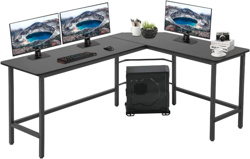 Photo 1 of Stock photo for reference - Computer Desk Gaming Desk Office L Shaped Desk PC Wood Home Large Work Space Corner Study Desk Workstation (White)
- Missing/loose hardware 
