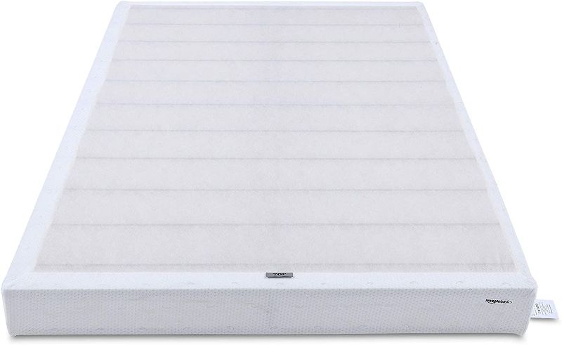 Photo 1 of Amazon Basics Smart Box Spring Bed Base, 9-Inch Mattress Foundation - King Size, Tool-Free Easy Assembly
