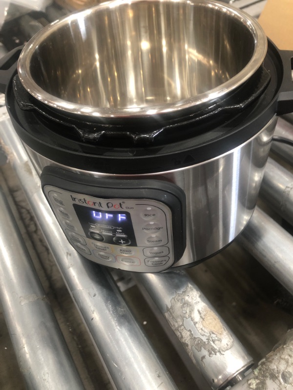 Photo 2 of ***MINOR DAMAGE **MISSING PARTS** Instant Pot Duo Mini 3 Qt 7-in-1 Multi- Use Programmable Pressure Cooker, Slow Cooker, Rice Cooker, Steamer, Sauté, Yogurt Maker and Warmer
