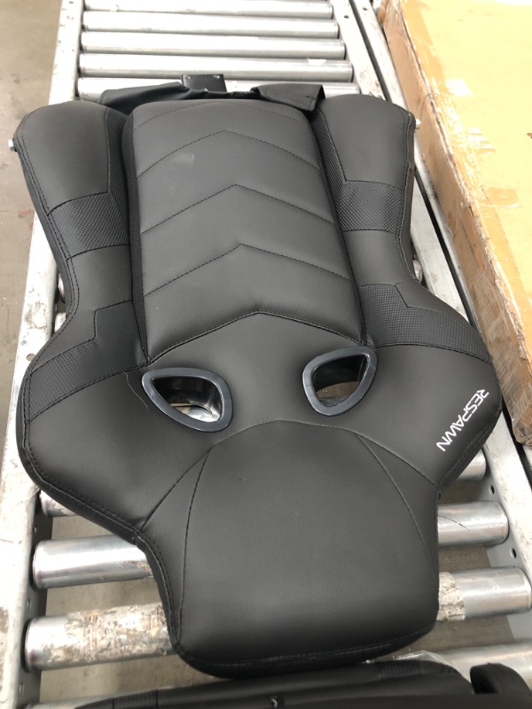 Photo 1 of RESPAWN 110 Pro Racing Style Gaming Chair Reclining Ergonomic Chair with Built-in Footrest in Black (RSP-110V2-BLK)
