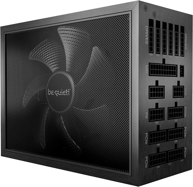 Photo 1 of be quiet! Dark Power Pro 12 1200W, BN646, 80 Plus Titanium Efficiency, Power Supply, ATX, Fully Digital, Modular, virtually inaudible Silent Wings Fan
