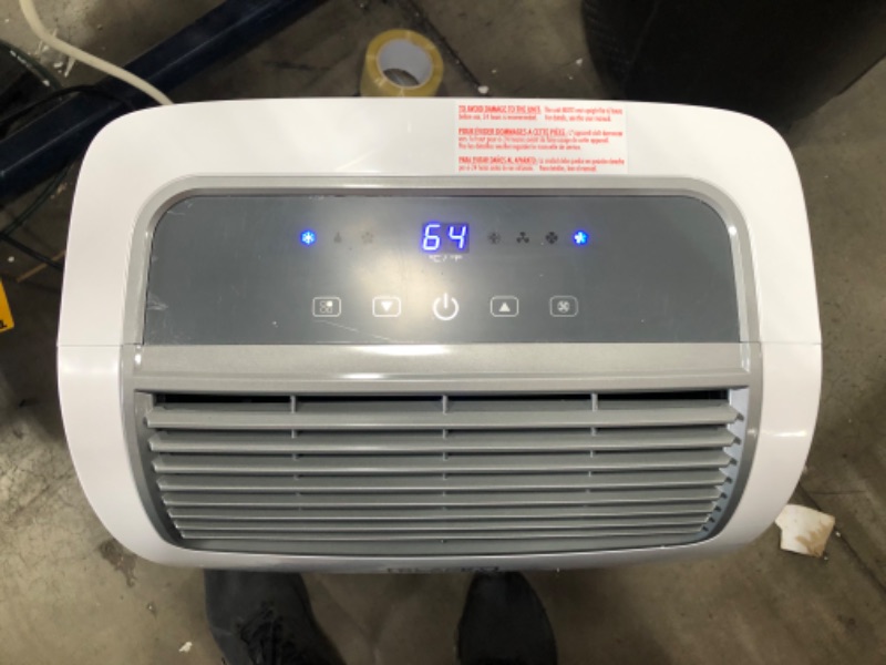 Photo 2 of BLACK+DECKER 10,000 BTU Portable Air Conditioner with Remote Control, White

- blows ice cold 