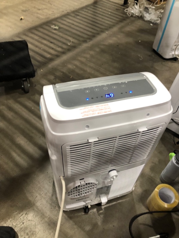 Photo 1 of PARTS ONLY COMPRESSOR DOES NOT COME ON 
BLACK+DECKER 8,000 BTU Portable Air Conditioner with Remote Control, White
