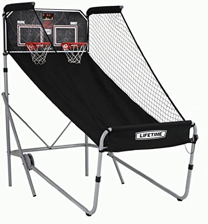 Photo 1 of Lifetime 90648 Double Shot Deluxe Indoor Basketball Hoop Arcade Game,Black
Item Dimensions LxWxH	?90 x 51 x 90 inches