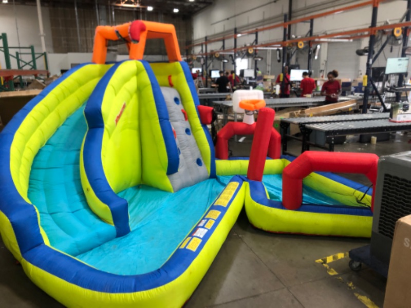 Photo 3 of BANZAI 2-in1 Ultimate Combo Pack Bouncer and Water Parks, Length: 15 ft 2 in, Width: 13 ft 4 in, Height: 7 ft 11 in, Inflatable Outdoor Backyard Water Slide Splash Toy
