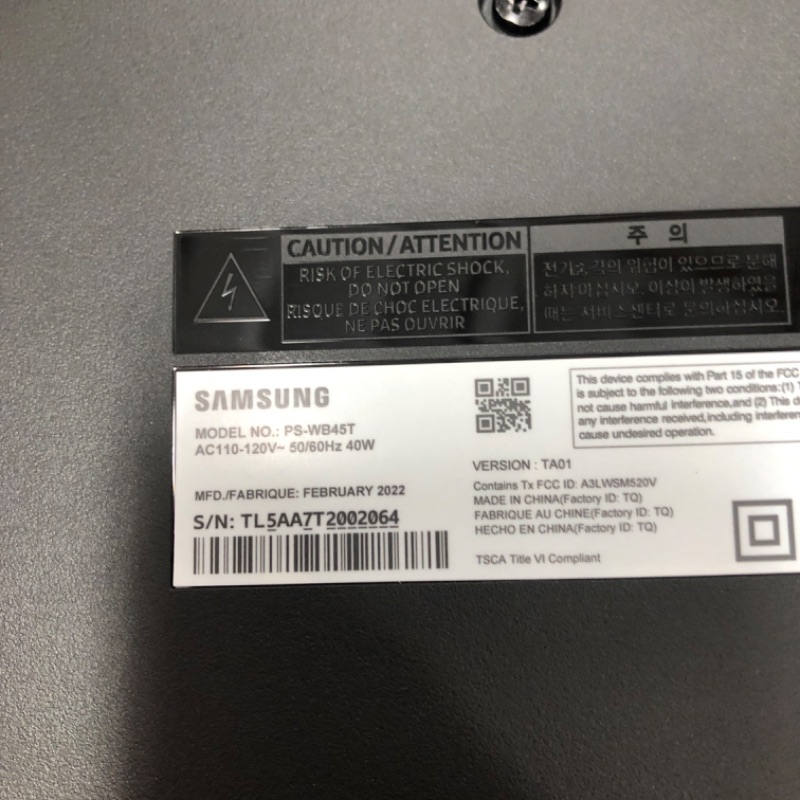 Photo 2 of Samsung HW-B450 2.1ch Soundbar w/Dolby Audio, Subwoofer Included, Bass Boosted, Wireless Bluetooth TV Connection, Adaptive Sound Lite, Game Mode, 2022
