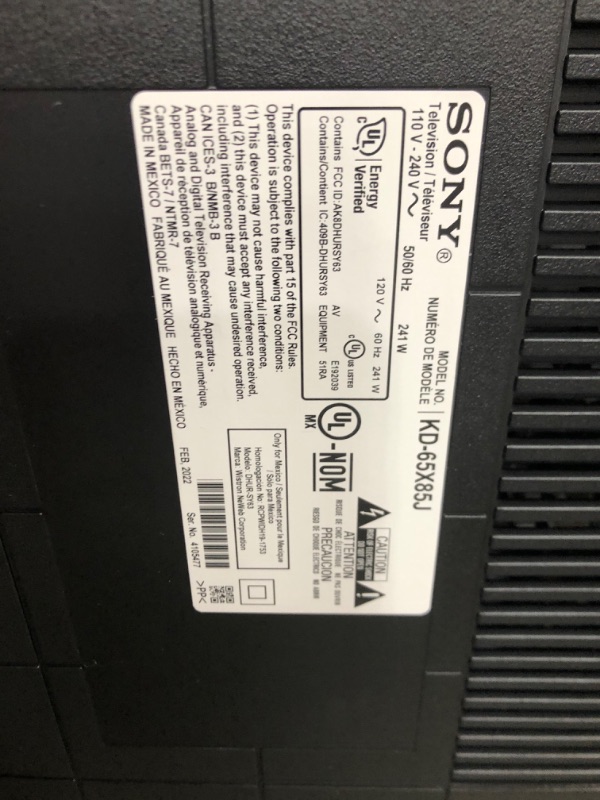 Photo 4 of Sony X85J 65 Inch TV: 4K Ultra HD LED Smart Google TV with Native 120HZ Refresh Rate, Dolby Vision HDR, and Alexa Compatibility KD65X85J- 2021 Model
