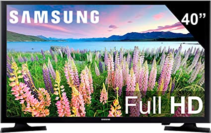 Photo 1 of SAMSUNG 40-inch Class LED Smart FHD TV 1080P (UN40N5200AFXZA, 2019 Model)

-powers on might be missing some hardware for feet 
