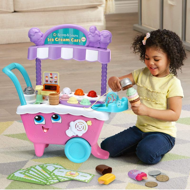 Photo 1 of LeapFrog Scoop and Learn Ice Cream Cart Deluxe (Frustration Free Packaging) , Pink