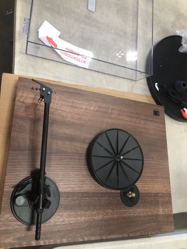 Photo 1 of **DAMAGED**UNABLE TO TEST* MISSING PARTS* Crosley C6B-WA Belt-Drive Bluetooth Turntable with Built-in Preamp and Adjustable Tone Arm, Walnut
