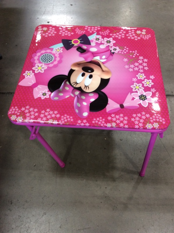 Photo 1 of **TABLE ONLY**MISSING CHAIR*MINOR DENT ON TOP* Minnie Mouse Blossoms & Bows Jr. Activity Table Set with 1 Chair
