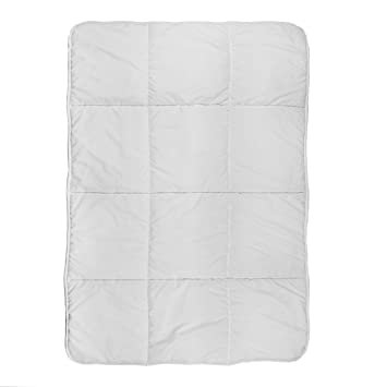 Photo 1 of Box Quilted Toddler Comforter, Grey 39" x 47"