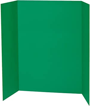 Photo 1 of 2 items 
Spotlight 1 Ply Trifold Display Board, 48" Width x 36" Height, Green (x2)