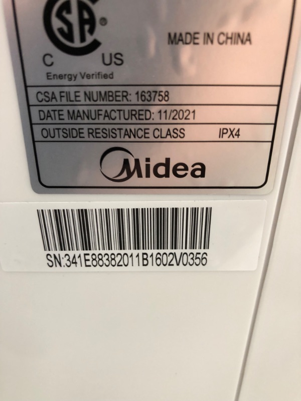 Photo 7 of Midea 8,000 BTU U-Shaped Smart Inverter Window Air Conditioner–Cools up to 350 Sq. Ft., Ultra Quiet with Open Window Flexibility, Works with Alexa/Google Assistant, 35% Energy Savings, Remote Control