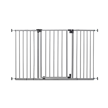 Photo 1 of Summer Infant Secure Space Extra-Wide Safety Gate, 28.5 - 52 Inch Wide, for Doorways & Stairways, Auto-Close & Hold-Open, Grey, Slate