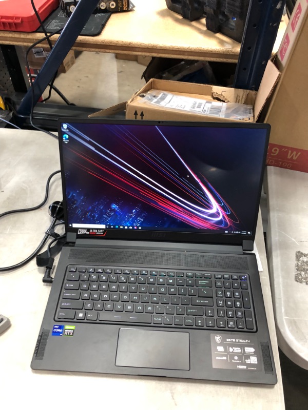 Photo 2 of MSI GS76 Stealth 17.3" FHD 360Hz 3ms Ultra Thin and Light Gaming Laptop Intel Core i9-11900H RTX3080 32GB 2TB NVMe SSD Win10PRO VR Ready