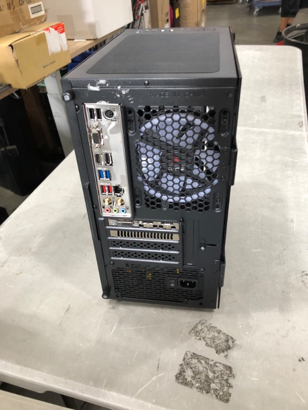 Photo 6 of POWERS ON DOES NOT DISPLAY ANYTHING PARTS ONLY 
Skytech Blaze II Gaming PC Desktop – Intel Core i3 10105F 3.7 GHz, GTX 1650, 500GB SSD, 16G DDR4 3200, 600W Gold PSU, AC Wi-Fi, Windows 10 Home 64-bit