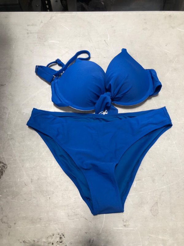 Photo 1 of cupshe blue push up bikini
size large