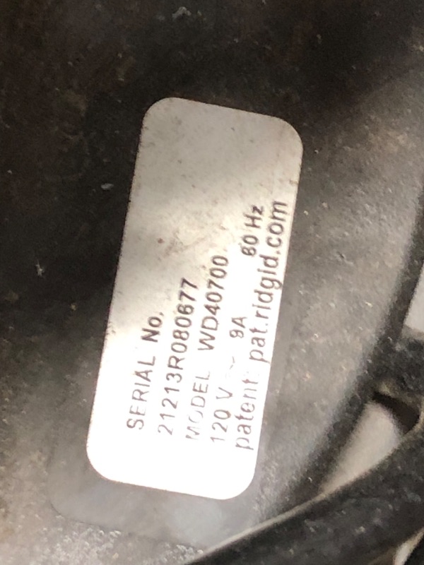 Photo 4 of PARTS ONLY DOES NOT POWER ON 
RIDGID 4 Gallon 5.0-Peak HP Portable Wet/Dry Shop Vacuum with Fine Dust Filter, Hose and Accessories