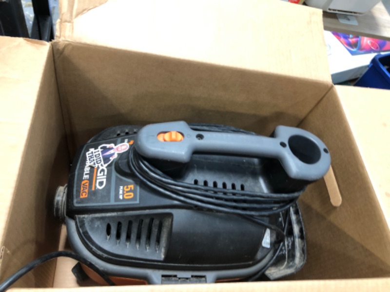 Photo 2 of PARTS ONLY DOES NOT POWER ON 
RIDGID 4 Gallon 5.0-Peak HP Portable Wet/Dry Shop Vacuum with Fine Dust Filter, Hose and Accessories