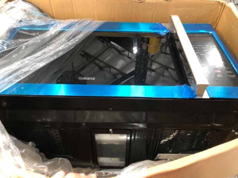 Photo 1 of PARTS ONLY DID NOT POWER ON 
Galanz GLOMJB17S2ASWZ-10 30" SpeedWave Over The Range Microwave Oven, True Convection & Sensor Technology, Air Fry & Steam Cooking, Stainless Steel, 1.7 Cu Ft, Convection

