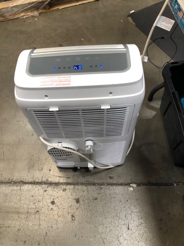 Photo 2 of PARTS ONLY COMPRESSOR NOT COMING ON 
BLACK+DECKER 8,000 BTU Portable Air Conditioner with Remote Control, White
