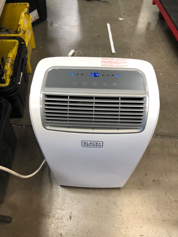 Photo 4 of PARTS ONLY COMPRESSOR NOT COMING ON 
BLACK+DECKER 8,000 BTU Portable Air Conditioner with Remote Control, White
