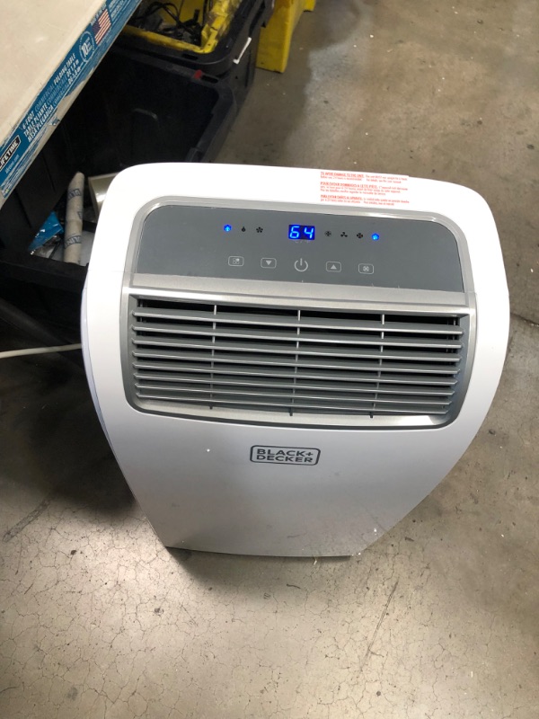 Photo 2 of BLACK+DECKER 10,000 BTU Portable Air Conditioner with Remote Control, White
