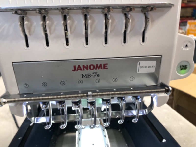 Photo 10 of Janome 001MB7 Multi-Needle Embroidery Machine, White
