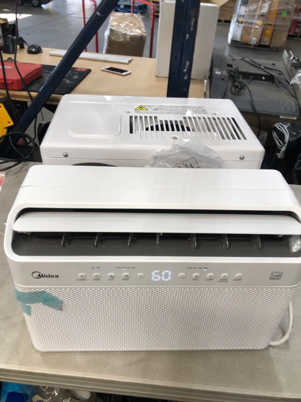 Photo 2 of Midea 8,000 BTU U-Shaped Smart Inverter Window Air Conditioner–Cools up to 350 Sq. Ft., Ultra Quiet with Open Window Flexibility, Works with Alexa/Google Assistant, 35% Energy Savings, Remote Control
