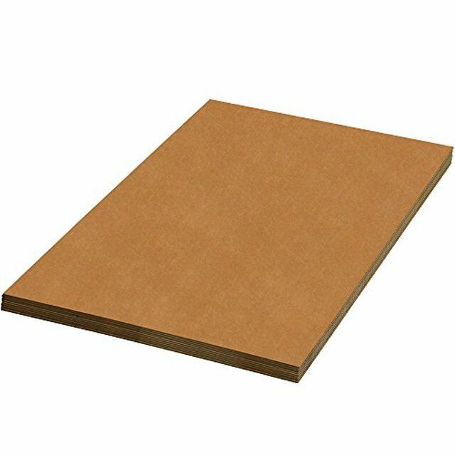 Photo 1 of  Corrugated Cardboard Sheets, 40" x 72", Kraft (Pack of 6)
