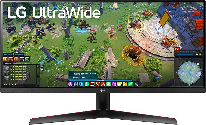 Photo 1 of LG 29WP60G-B UltraWide Monitor 29" 21:9 FHD (2560 x 1080) IPS Display, sRGB 99% Color Gamut, HDR 10, USB Type-C Connectivity, 3-Side Virtually Borderless Display - Black
