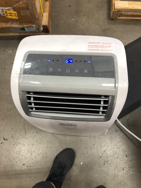 Photo 3 of BLACK+DECKER 14,000 BTU Portable Air Conditioner with Heat and Remote Control, White