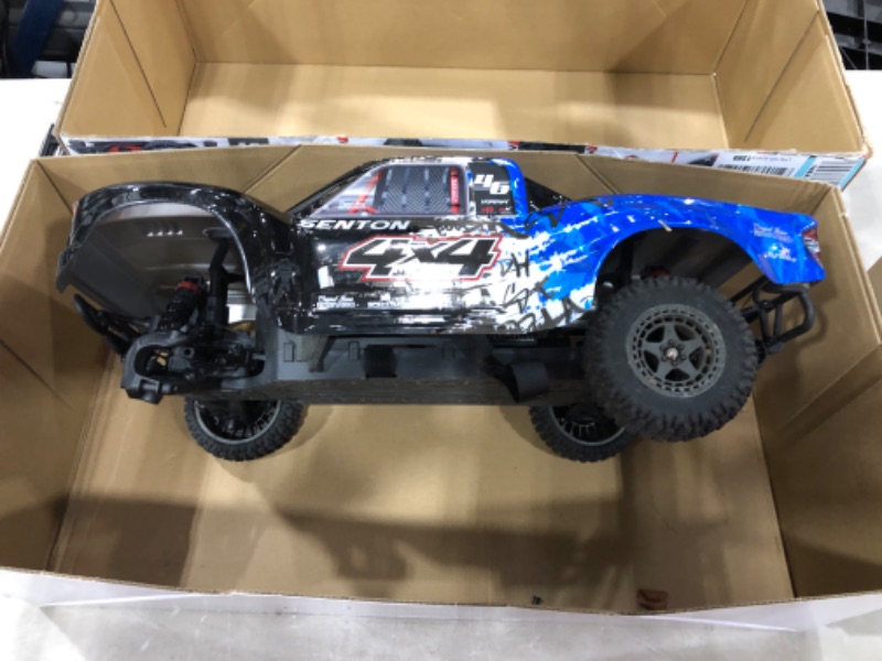 Photo 2 of ARRMA 1/10 SENTON 4X4 V3 3S BLX Brushless Short Course Truck RTR (Transmitter and Receiver Included, Batteries and Charger Required ), Blue, ARA4303V3T1