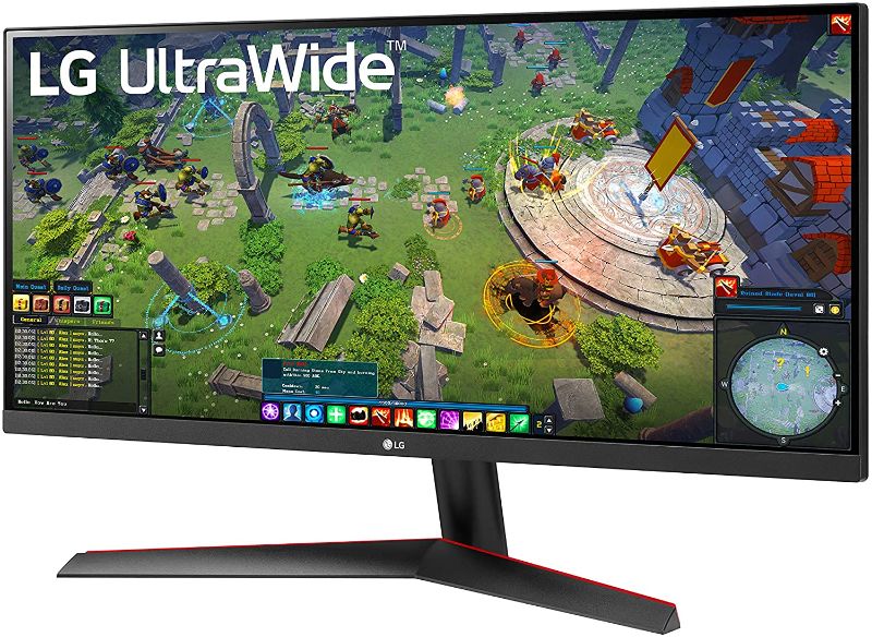Photo 1 of LG 29WP60G-B UltraWide Monitor 29" 21:9 FHD (2560 x 1080) IPS Display, sRGB 99% Color Gamut, HDR 10, USB Type-C Connectivity, 3-Side Virtually Borderless Display - Black