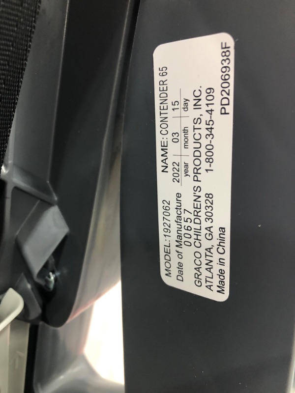 Photo 3 of Graco Contender 65 Convertible Car Seat, Glacier