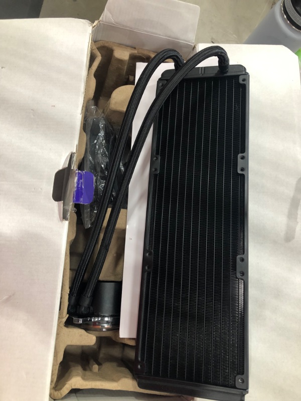 Photo 3 of NZXT Kraken Z73 360mm - RL-KRZ73-01 - AIO RGB CPU Liquid Cooler - Customizable LCD Display - Improved Pump - Powered by CAM V4 - RGB Connector - Aer P 120mm Radiator Fans (3 Included)