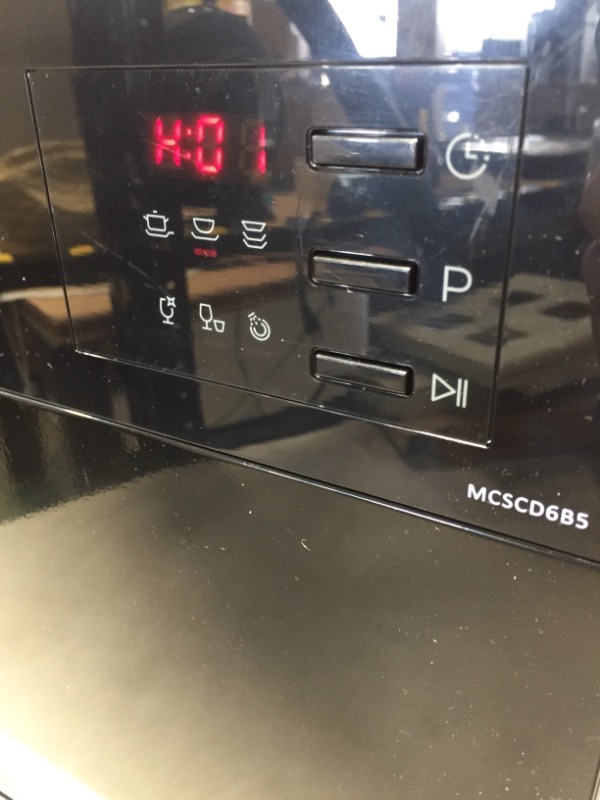 Photo 3 of **MINOR DAMAGE** Magic Chef 21-in. Electronic Portable Dishwasher with 6-Cycles and 6-Place Settings Capacity in Black
