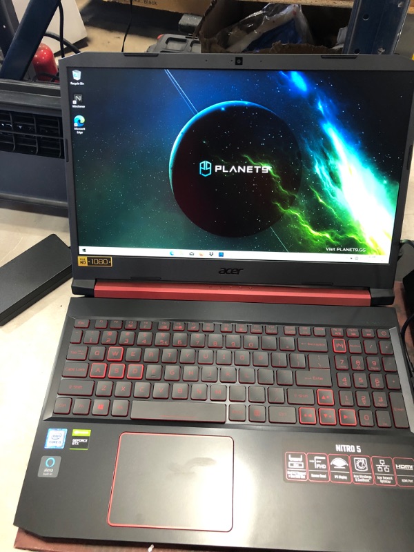 Photo 2 of Acer Nitro 5 Gaming Laptop, 9th Gen Intel Core i5-9300H, NVIDIA GeForce GTX 1650, 15.6" Full HD IPS Display, 8GB DDR4, 256GB NVMe SSD, Wi-Fi 6, Backlit Keyboard, Alexa Built-in, AN515-54-5812