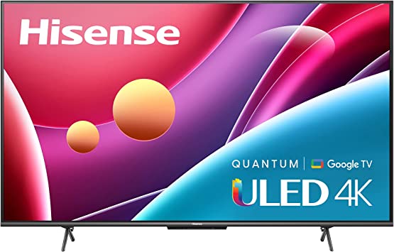 Photo 1 of Hisense ULED 4K Premium 55U6H Quantum Dot QLED Series 55-Inch Smart Google TV, Dolby Vision Atmos, Voice Remote, Compatible with Alexa (2022 Model)